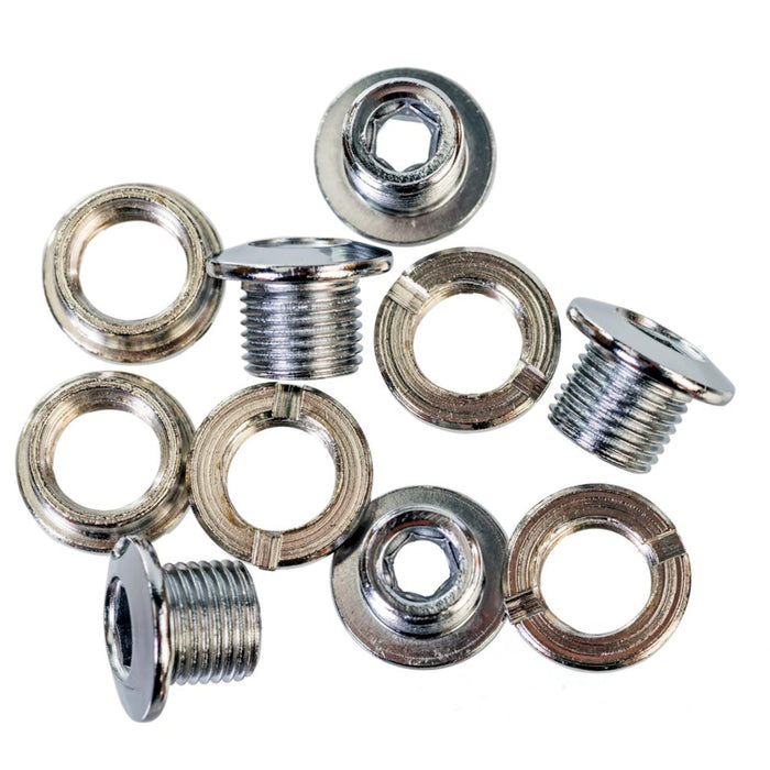 ID CR-MO Chainring Bolts, Single (6.5mm) - Silver CrMo