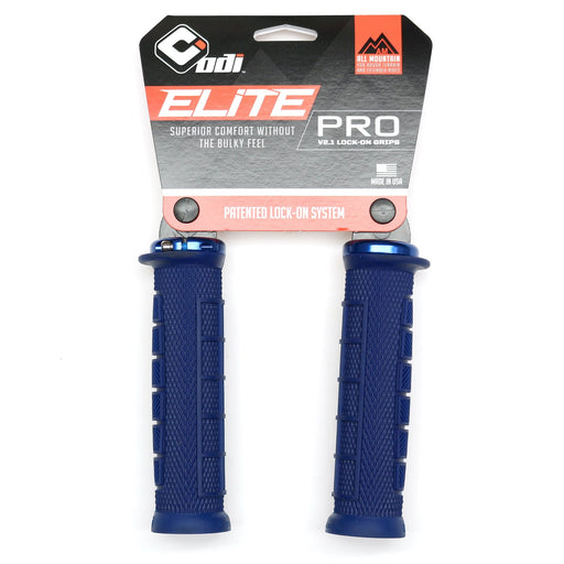 ODI Lock-On MTB Bonus Pack, Elite Pro - Navy Blue