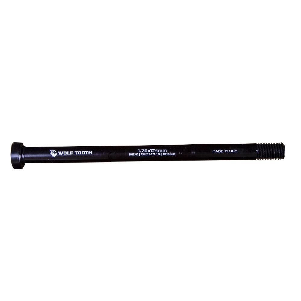 Wolf Tooth Components Rear Replacement Thru-Axle, 1.75x174mm - Black