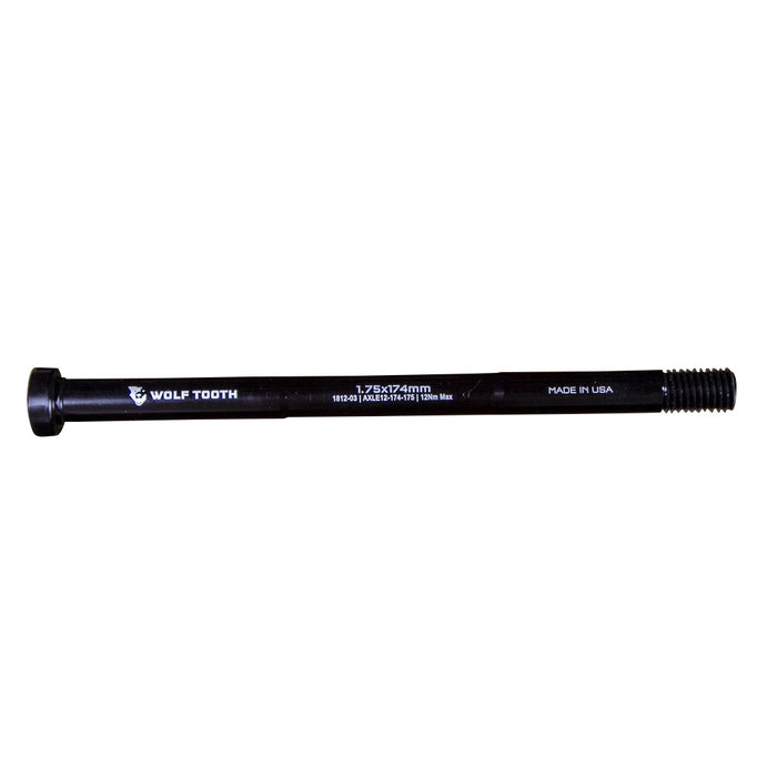 Wolf Tooth Components Rear Replacement Thru-Axle, 1.75x174mm - Black