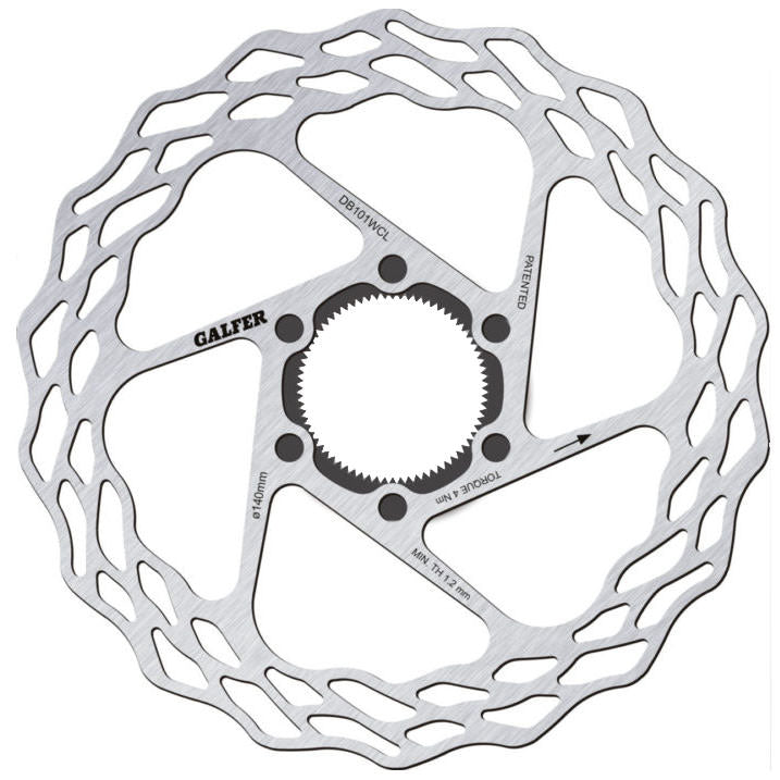 Galfer Wave CL Disc Brake Rotor, 140mm Road