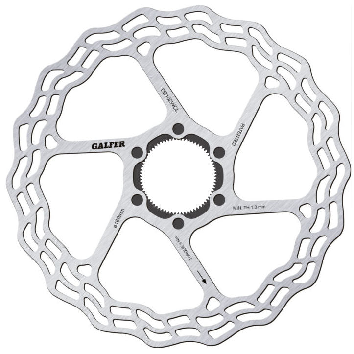 Galfer Wave CL Disc Brake Rotor, 160mm Road