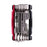 Crank Brothers Multi-20 Mini Tool, Matte Black/Red