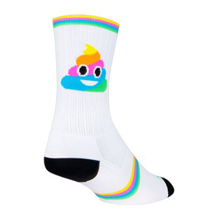 Sockguy Swirl SGX6 Socks, White - 5-9