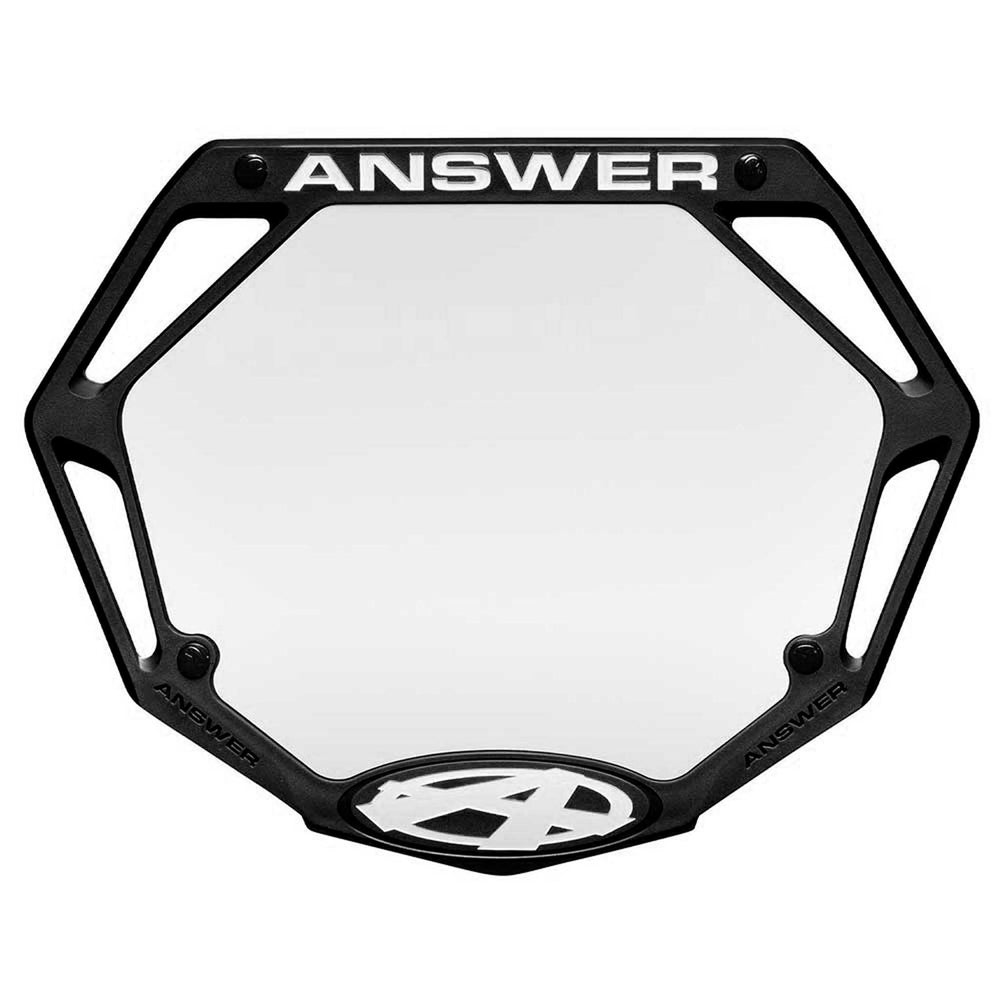 AnswerBMX 3D Number Plate, Pro - Black