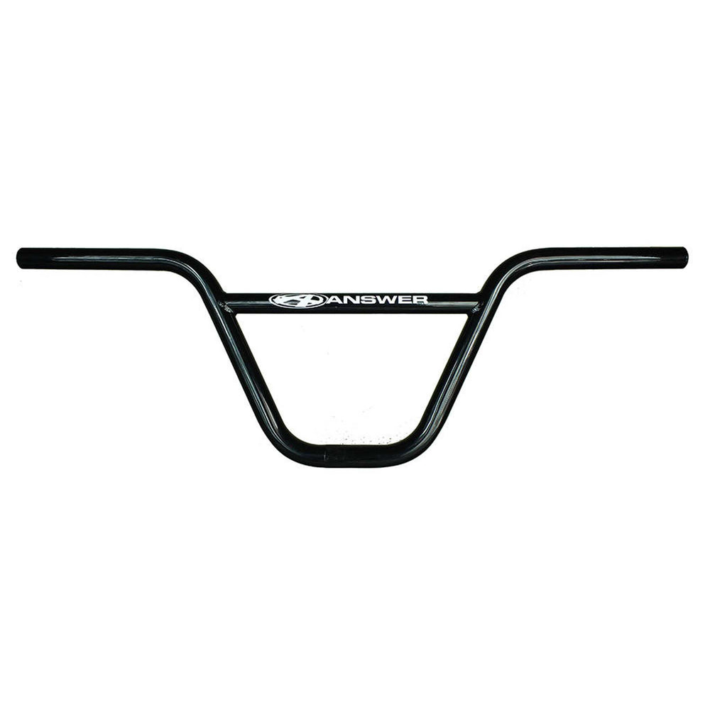 AnswerBMX Pro Flat CrMo BMX Bars, (22.2) 8" - Black
