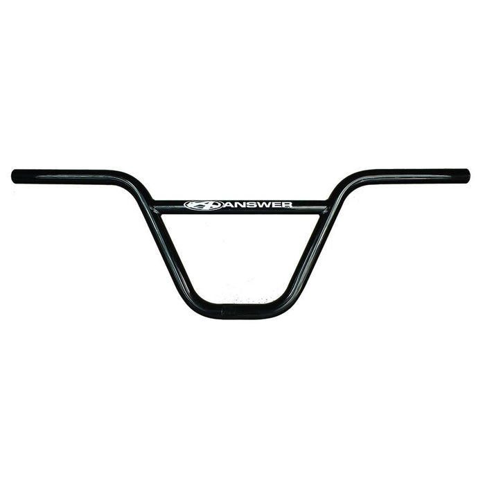 AnswerBMX Pro Flat CrMo BMX Bars, (22.2) 8" - Black