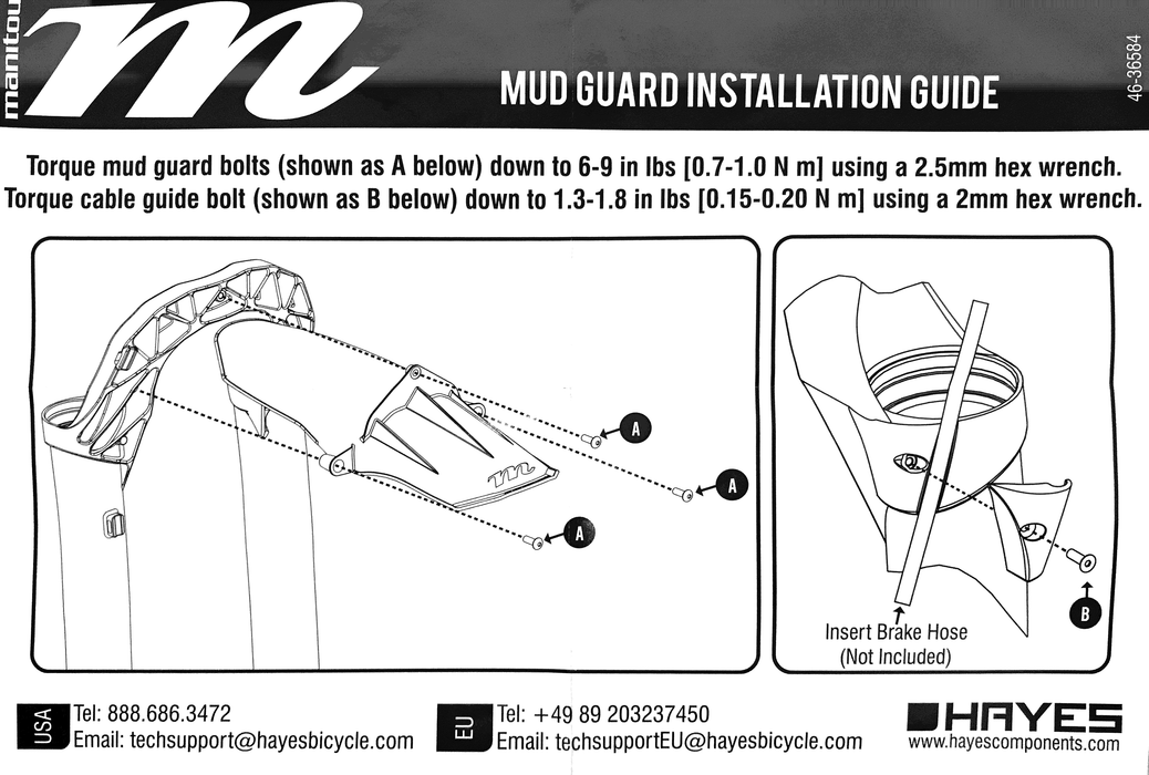 Manitou Reverse Arch Mudguard (Gen2) Black