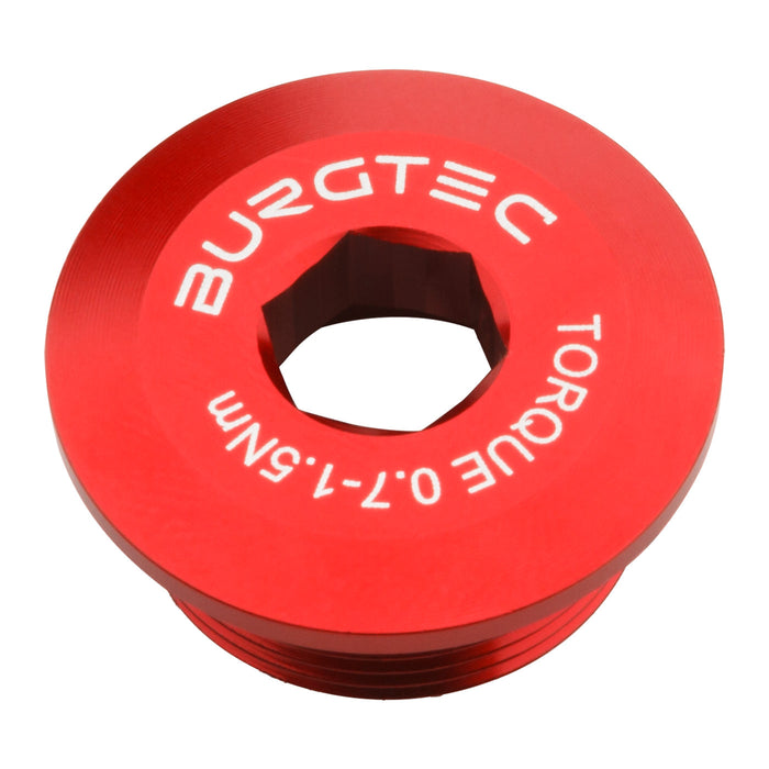 Burgtec Compatible with Shimano Crank Bolt - Race Red