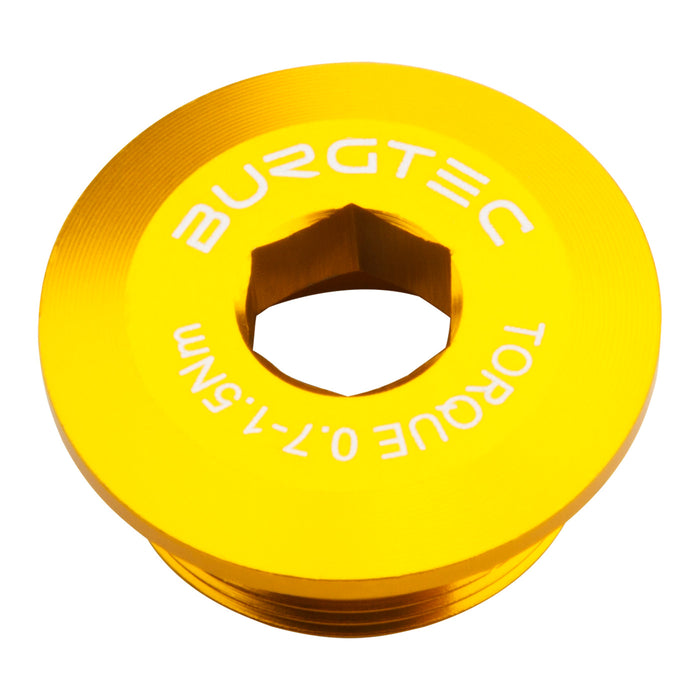 Burgtec Compatible with Shimano Crank Bolt - Bullion Gold