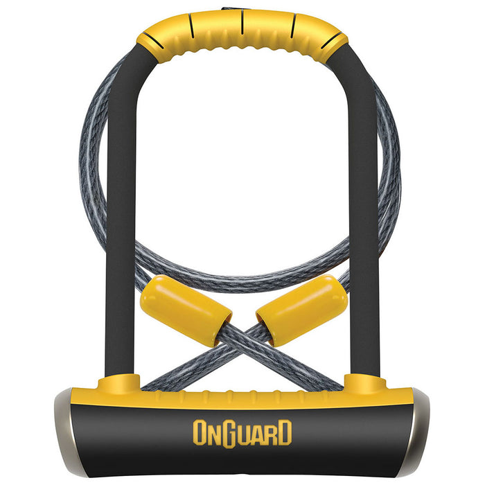 OnGuard Pitbull DT U-Lock w/ Cable, 4.5" x 9" (4' Cbl)