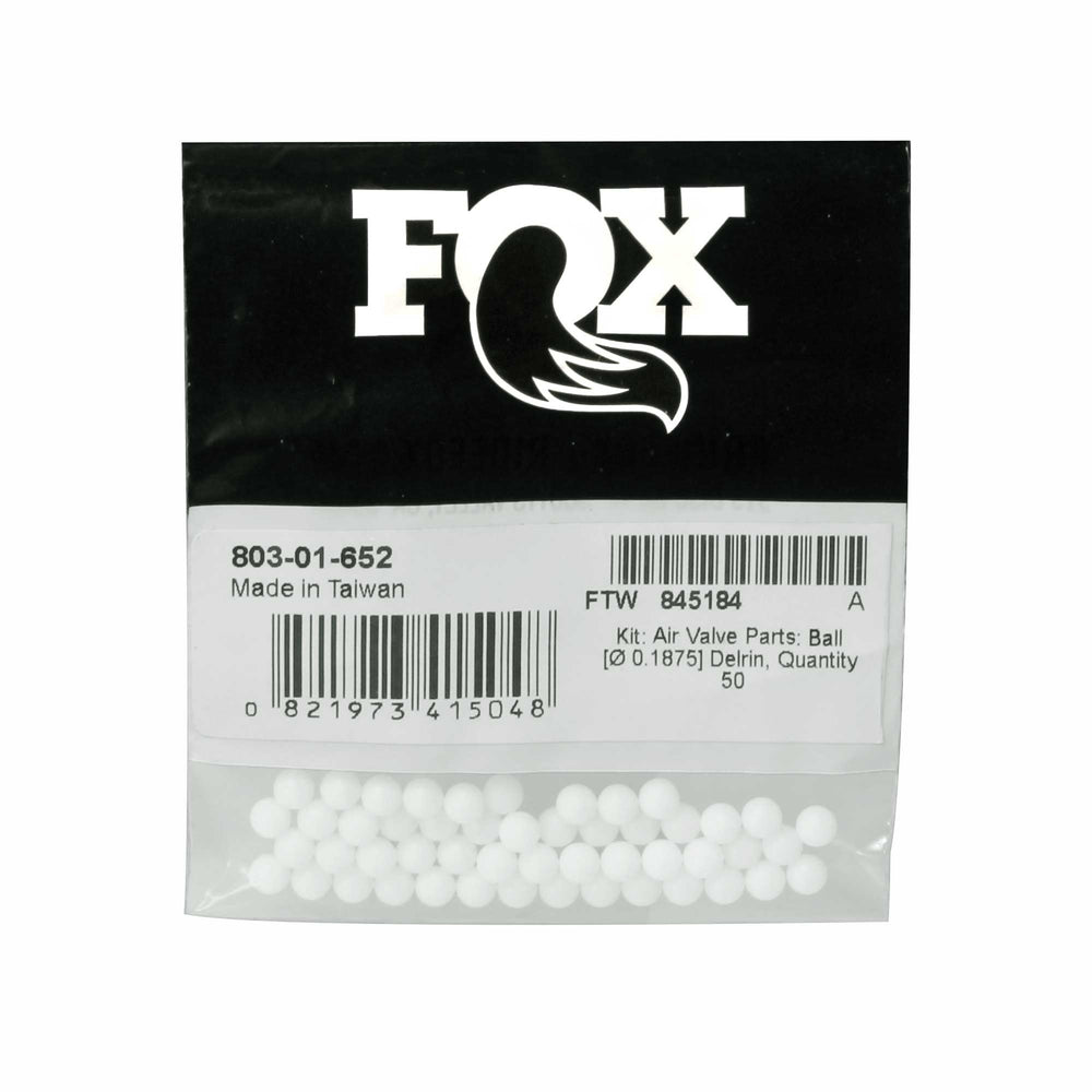 Fox Shox Nitrogen Fill Delrin Ball, 0.1875", bag/50 803-01-652