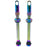 Hold Fast Cycling Tubeless Valve Stem, 65mm (Pair) - Oil Slick