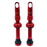 Hold Fast Cycling Tubeless Valve Stem, 42mm (Pair) - Red