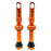 Hold Fast Cycling Tubeless Valve Stem, 42mm (Pair) - Orange