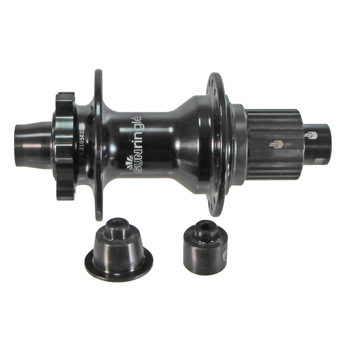 SunRingle SRC Disc Rear Hub, 32h, 135QR/142TA, Microspline (HG+) Blk