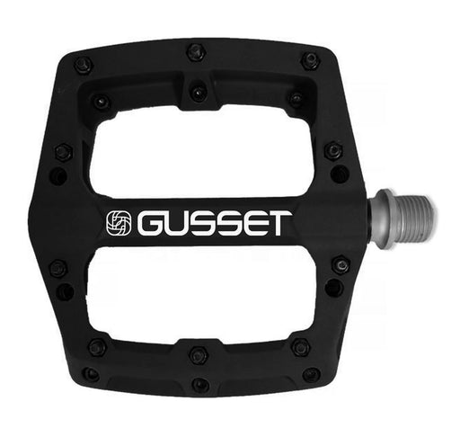 Gusset Slim Jim Nylon 9/16" Bicycle Pedals, Black