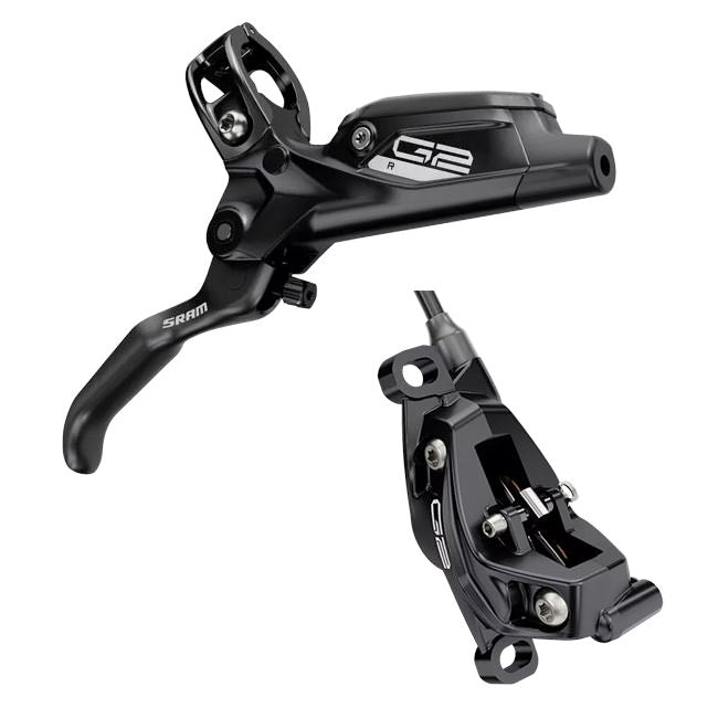 SRAM G2 R Disc Brake and Lever - Rear, Hydraulic, Post Mount, Diffusion Black Anodized, A2