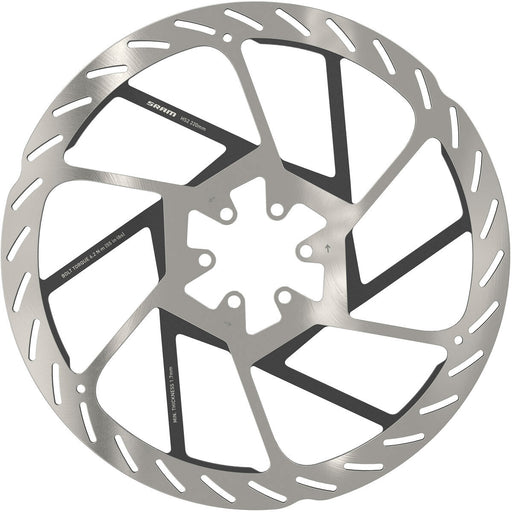 SRAM HS2 Disc Brake Rotor - 220mm, 6-Bolt, Rounded, Silver/Black