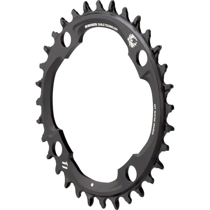 SRAM X-Sync 2 Eagle 11 or 12-Speed Chainring 32T 104mm BCD Black