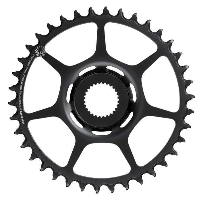 SRAM 34t Bosch Direct Mount 11/12-Speed X-Sync2 Eagle Chainring, Black