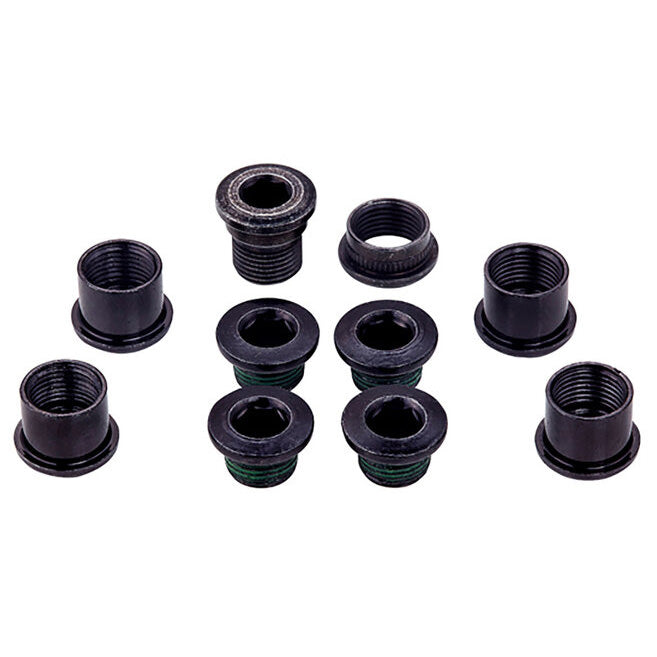 SRAM 5-Arm Hidden Bolt Road Crank Chain Ring Bolt Kit for 1x Crankset, Steel, Black