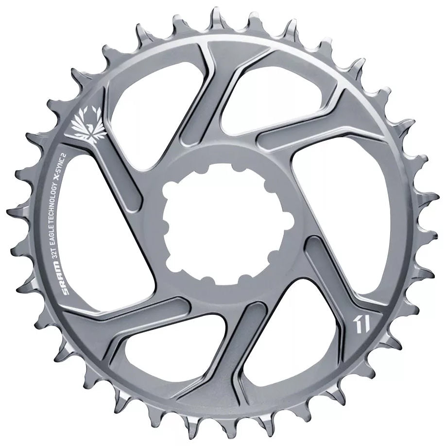 SRAM 32T X-Sync 2 Direct Mount Eagle Chainring 3mm Boost Offset, Polar Gray
