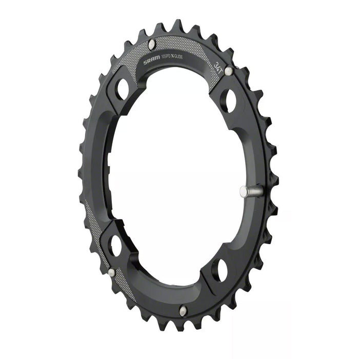 SRAM 34 Tooth 104mm BCD Outer Chainring With Medium Overshift Pin, Use with 22T