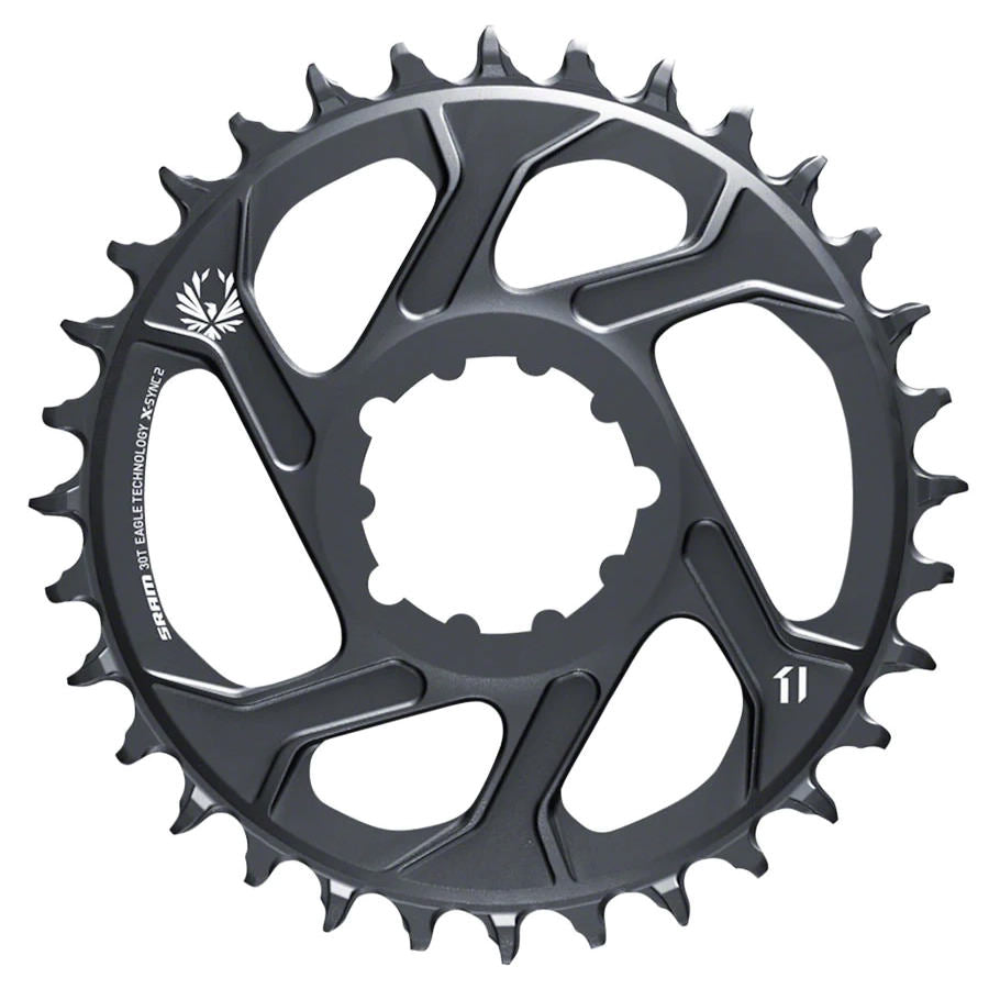 SRAM Eagle X-SYNC 2 Direct Mount Chainring - 30t, Direct Mount, -4mm Offset, Lunar Grey
