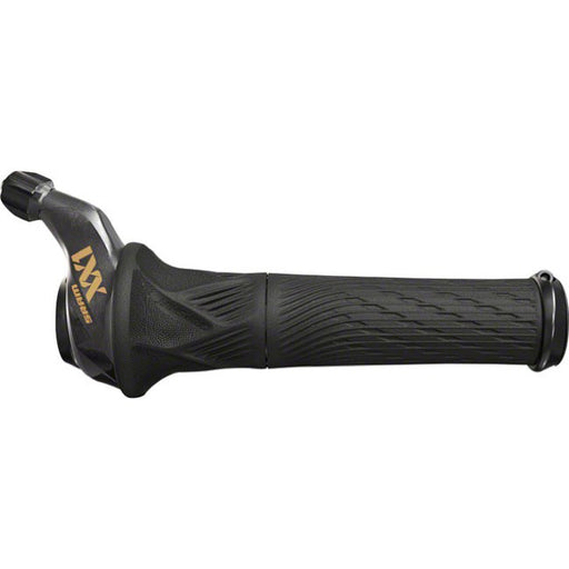 SRAM XX1 Eagle 12-Speed GripShift Shifter with Discrete Clamp, Black with Gold Logo