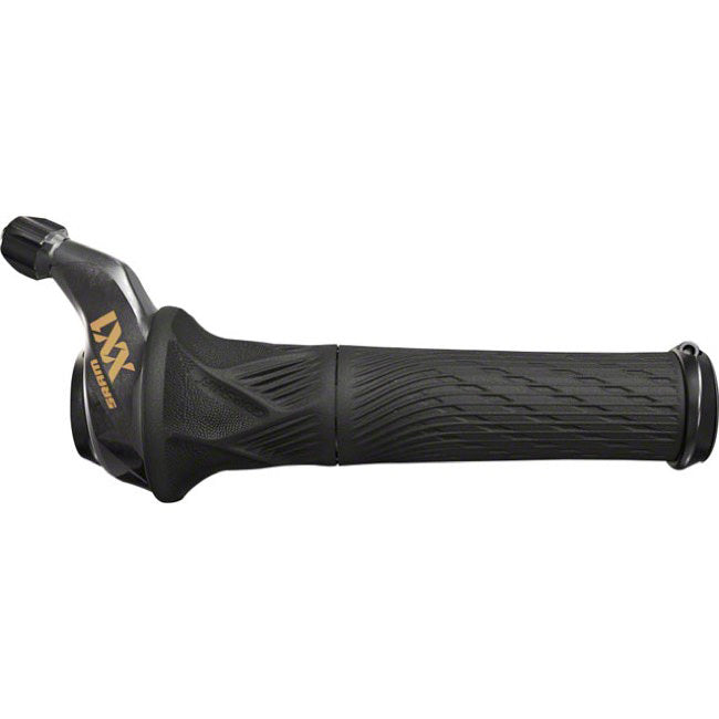 SRAM XX1 Eagle 12-Speed GripShift Shifter with Discrete Clamp, Black with Gold Logo