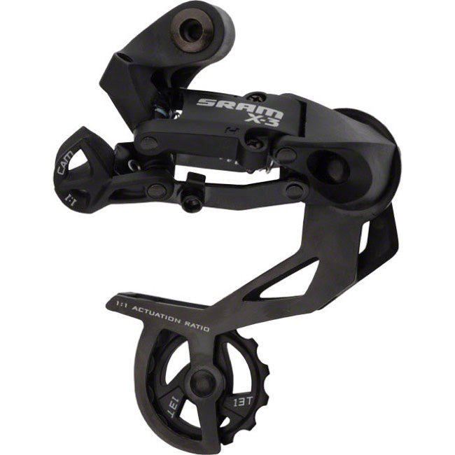 SRAM X3 Rear Derailleur - 789 Speed Long Cage Black
