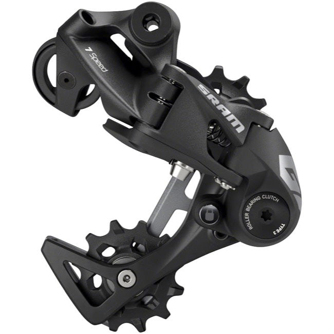 SRAM GX DH Rear Derailleur - 7-Speed, Medium Cage, Black, with Clutch, A3