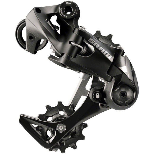 SRAM X01 DH Rear Derailleur - 7-Speed, Short Cage, Black, with Clutch, A3