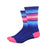 DeFeet Aireator 6" Santa Fe Socks, 12, Navy/Pink
