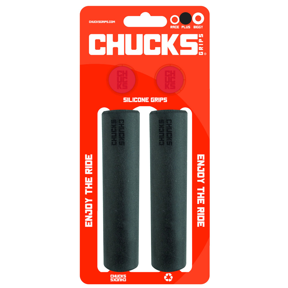 Chucks Grips Plus Grips 130mm x 27.5mm, Black