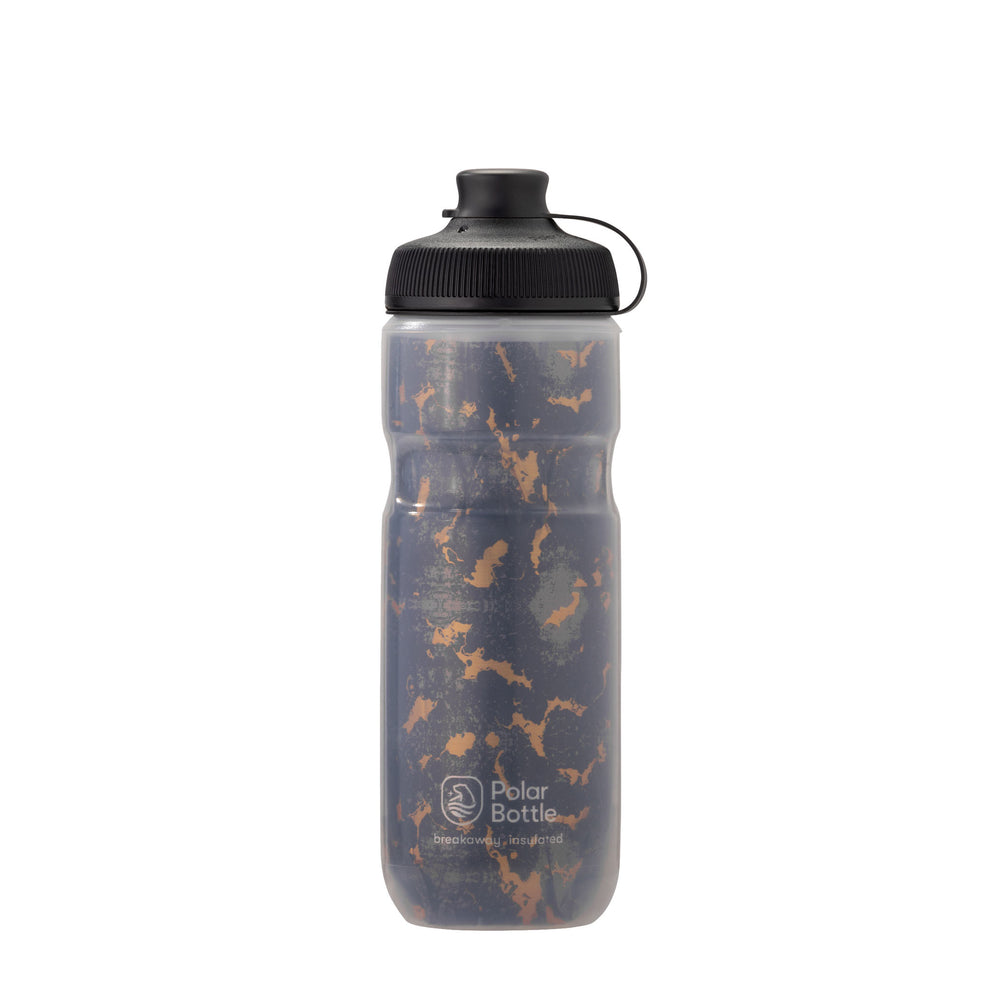 Polar Bottle Muck Insulated Water Bottle , 20oz - Shatter Charcoal
