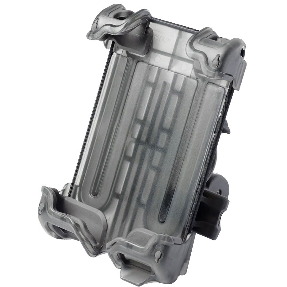 Delta Hefty+ Holder Plus, Bar/Stem Mount - Clear/Black