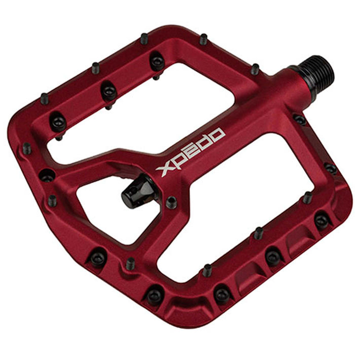 Xpedo Trident Platform Pedals, Red