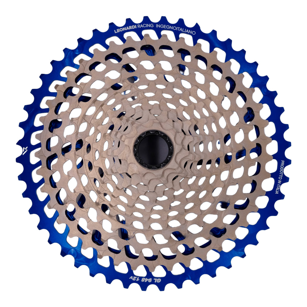 Leonardi General Lee 12sp Cassette, 9-48t, Black/Blue