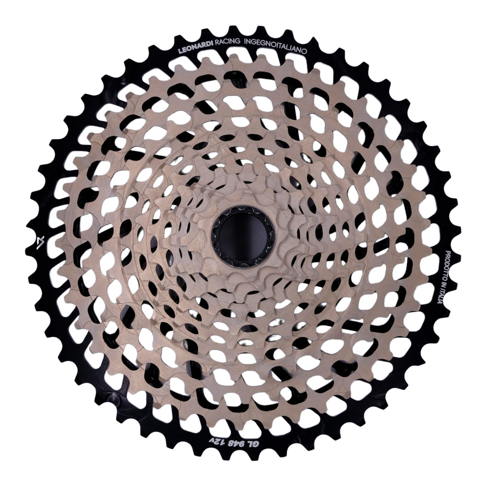Leonardi General Lee 12sp Cassette, 9-48t, Black/Black