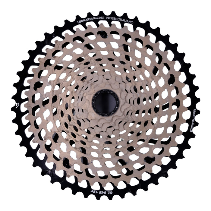 Leonardi General Lee 12sp Cassette, 9-48t, Black/Black