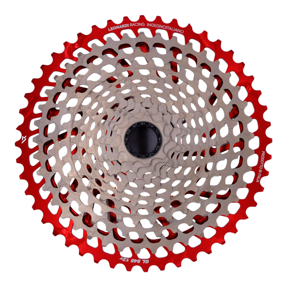 Leonardi General Lee 12sp Cassette, 9-48t - Black/Red