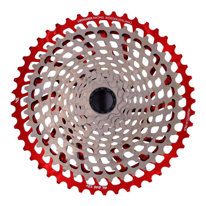 Leonardi General Lee 12sp Cassette, 9-48t - Black/Red