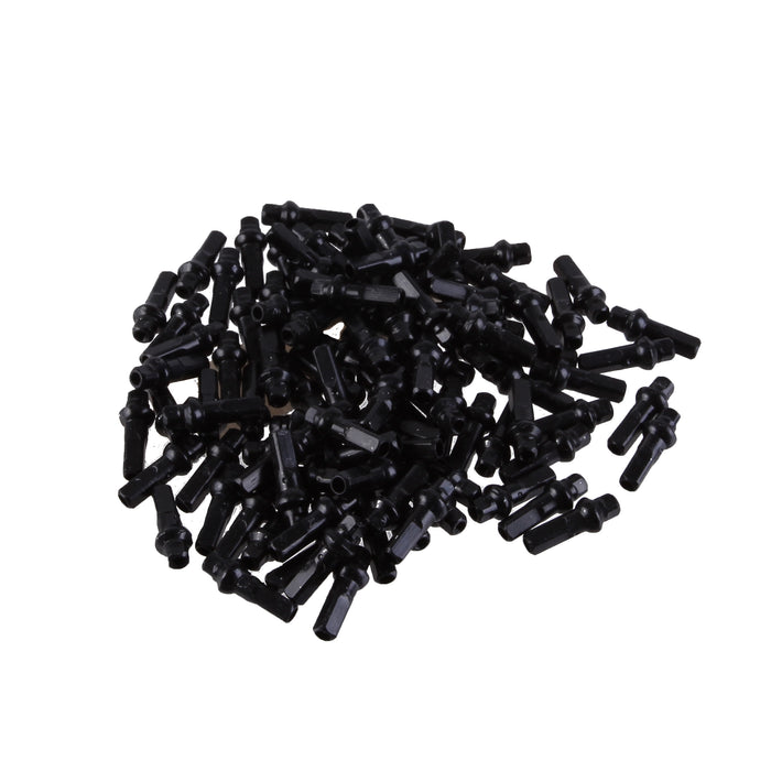 Sapim Double Square SL Alloy Nipple, 14g/16mm - Blk Bag/100