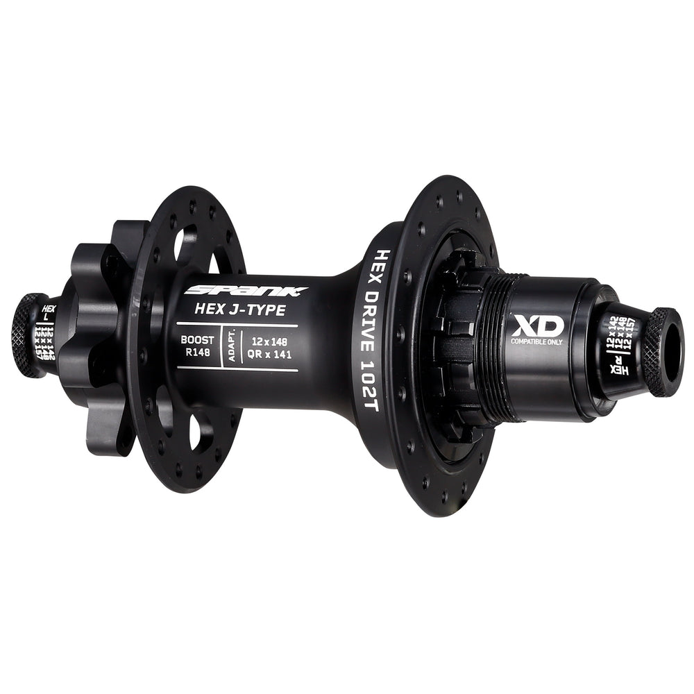 Spank HEX J-Type 6B Disc Rear Hub, 32h, 12x148mm, XD