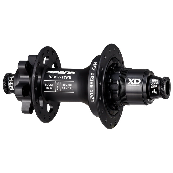 Spank HEX J-Type 6B Disc Rear Hub, 32h, 12x148mm, XD