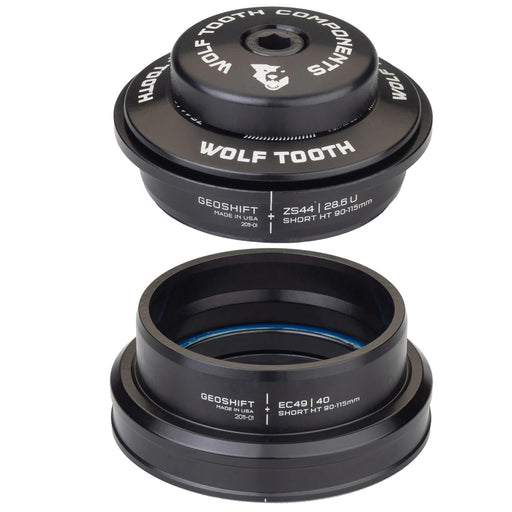 Wolf Tooth Components GeoShift 1 Deg Headset ZS44 Upper/EC49 Lower (Perf), Short