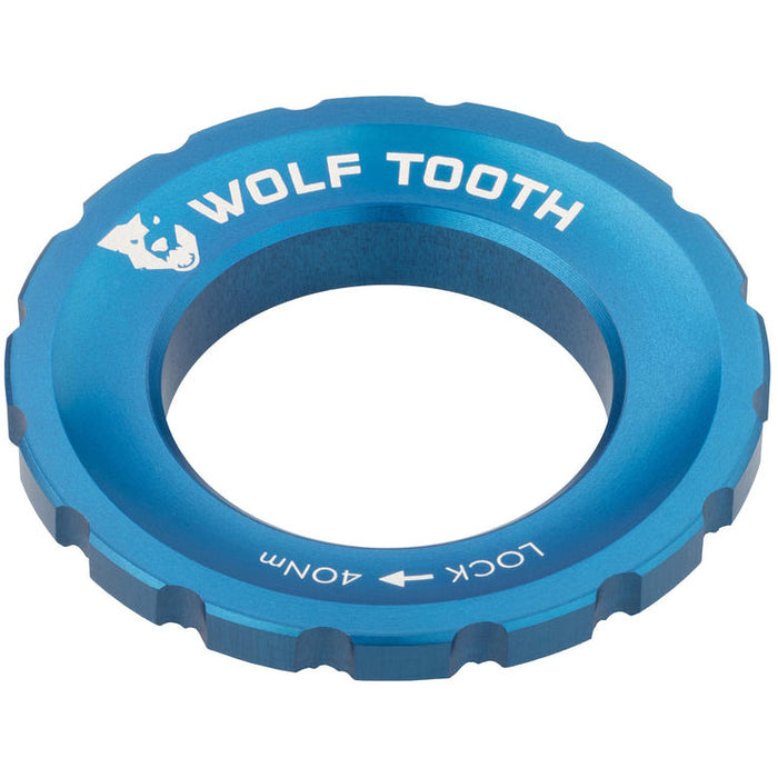 Wolf Tooth Components Centerlock Rotor Lockring, Blue