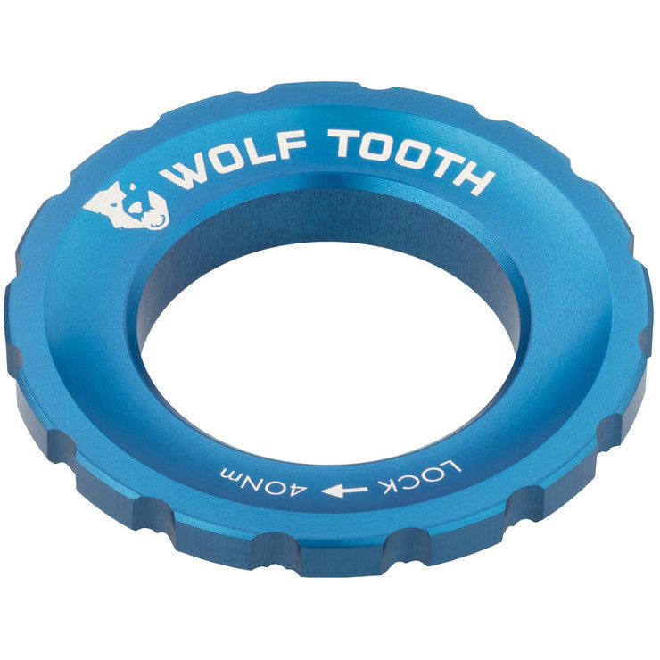 Wolf Tooth Components Centerlock Rotor Lockring, Blue